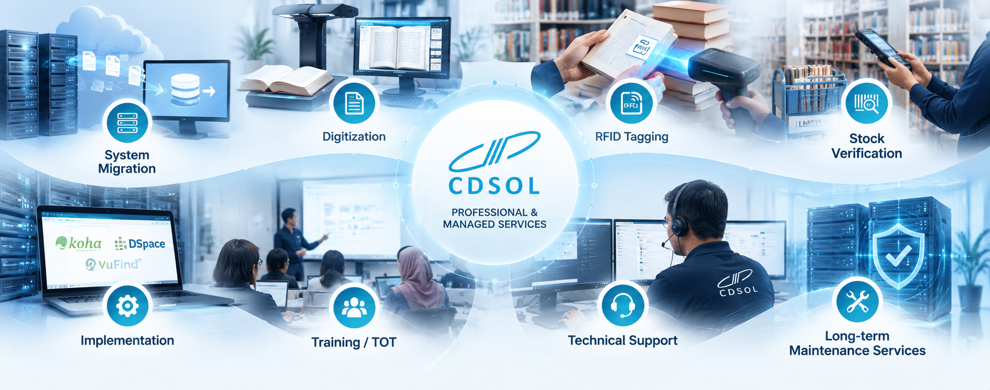 Professional and managed library technology services